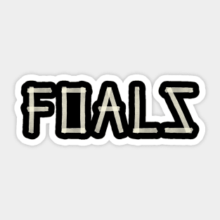 Foals - Paper Tape Sticker